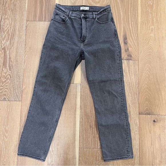 Abercrombie & Fitch The Ankle Straight Ultra High Rise Jean in Gray size 29 Long - Picture 5 of 13